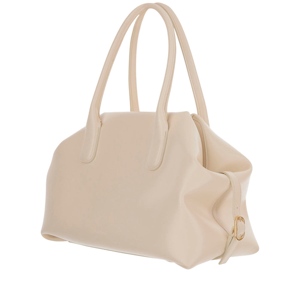 Light Cream Talia Medium Satchel 2