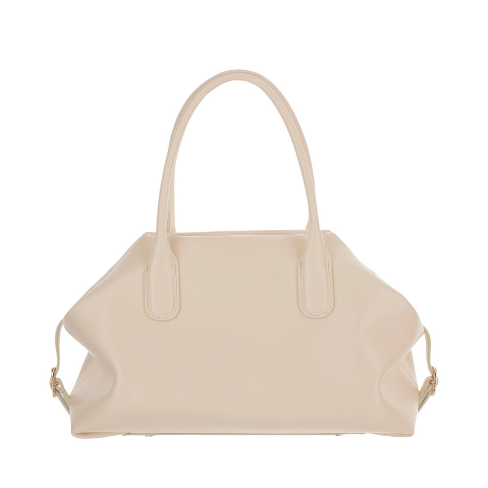 Light Cream Talia Medium Satchel 3