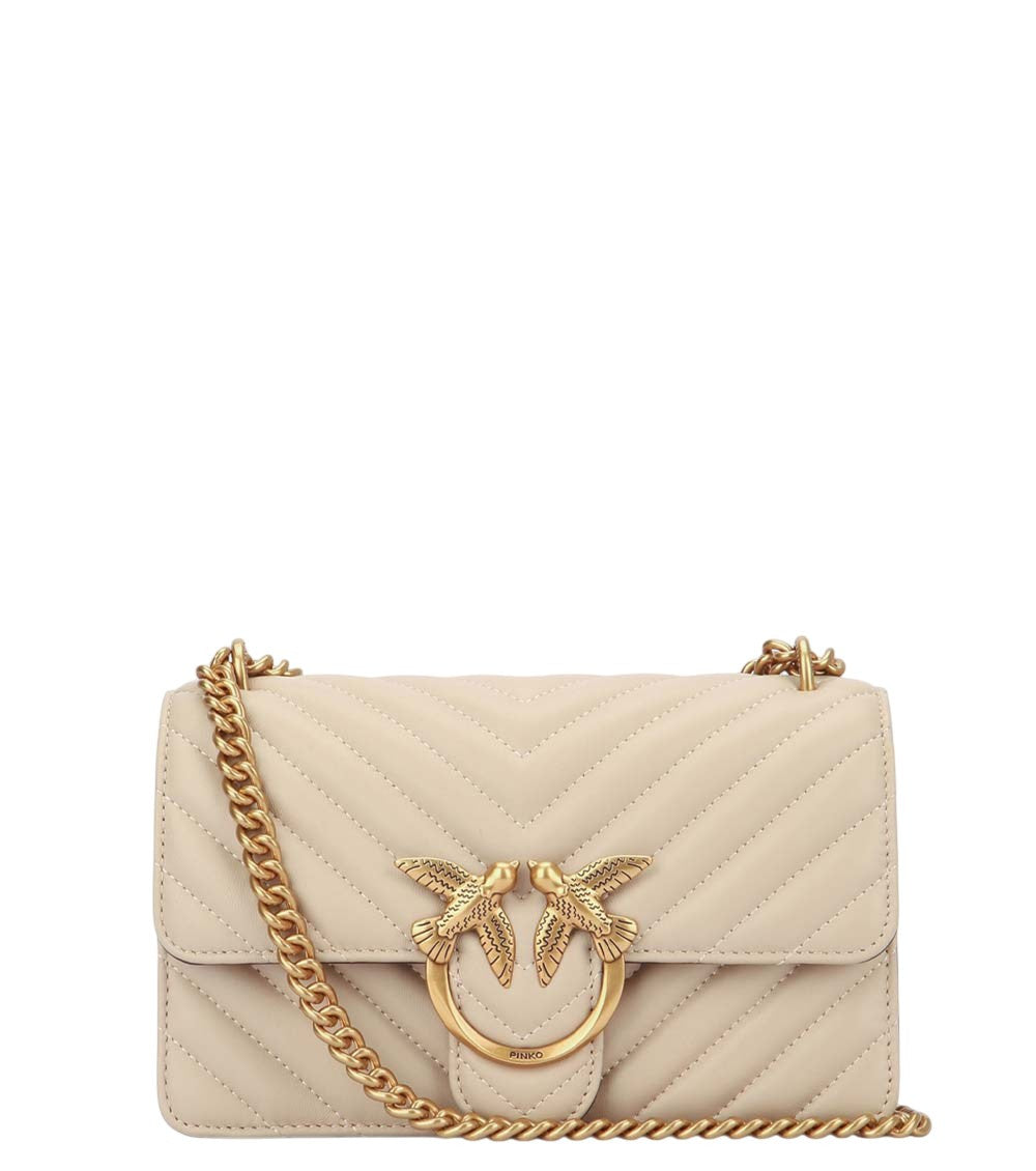 Beige Love Small Shoulder Bag 1