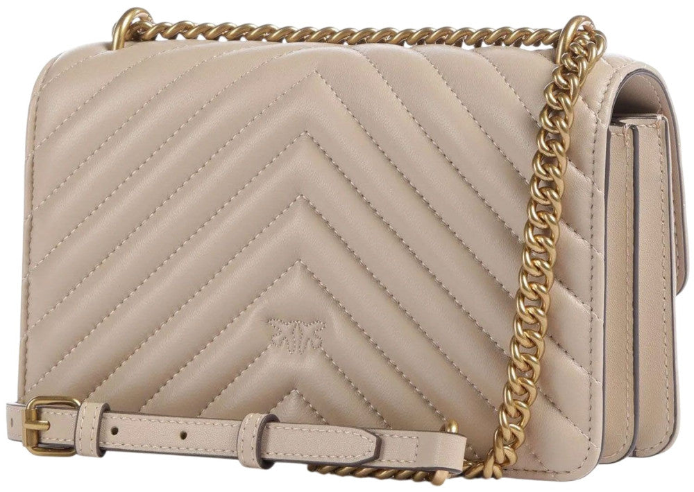 Beige Love Small Shoulder Bag 4