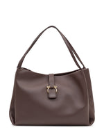 Brown Solid Large Tote 1