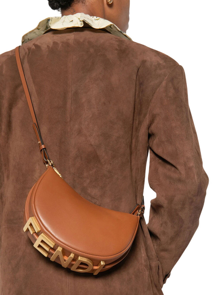 Brown Fendigraphy Mini Crossbody Bag 5