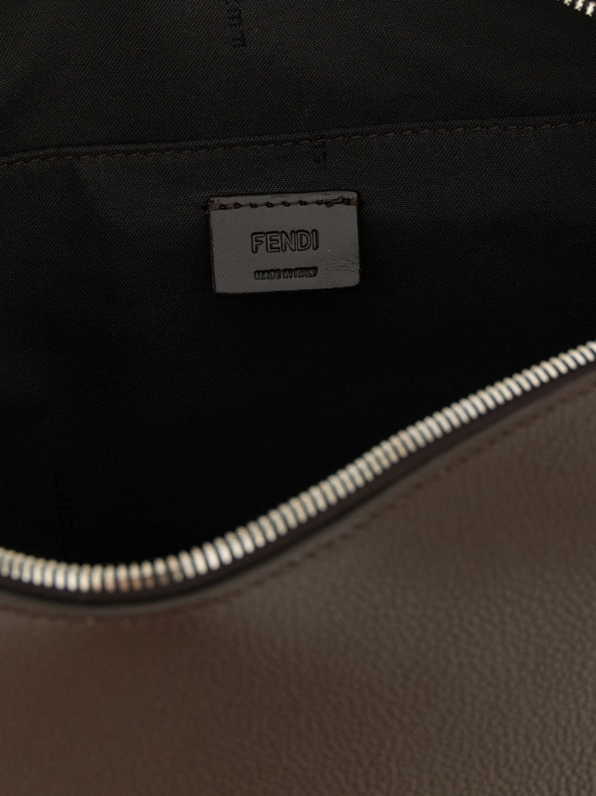 Brown Lui Medium Crossbody Bag 4