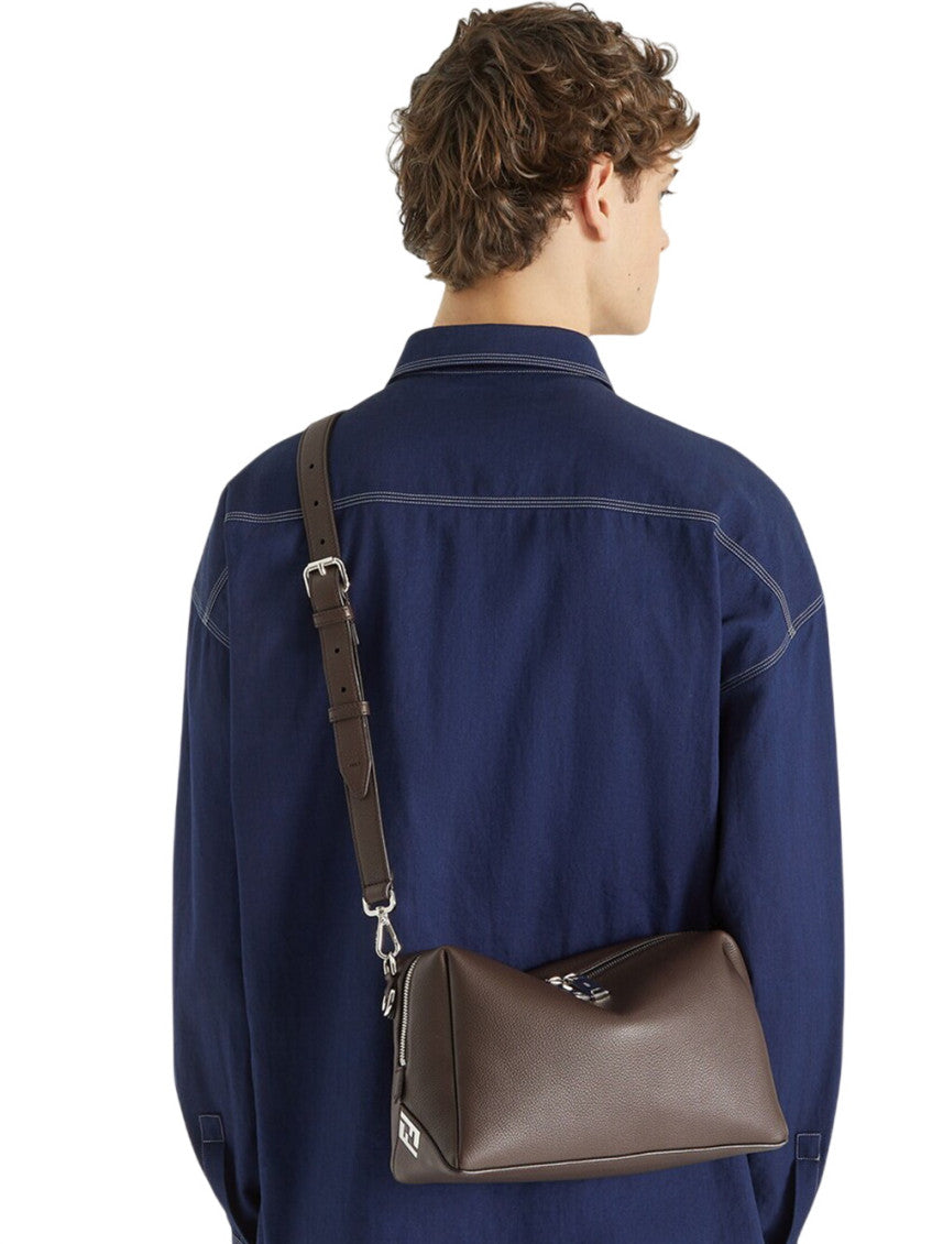 Brown Lui Medium Crossbody Bag 5