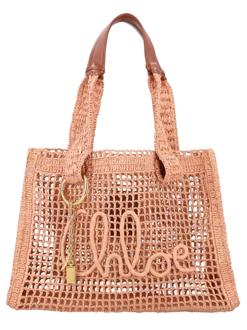 Beige Summer Banana Large Tote 1