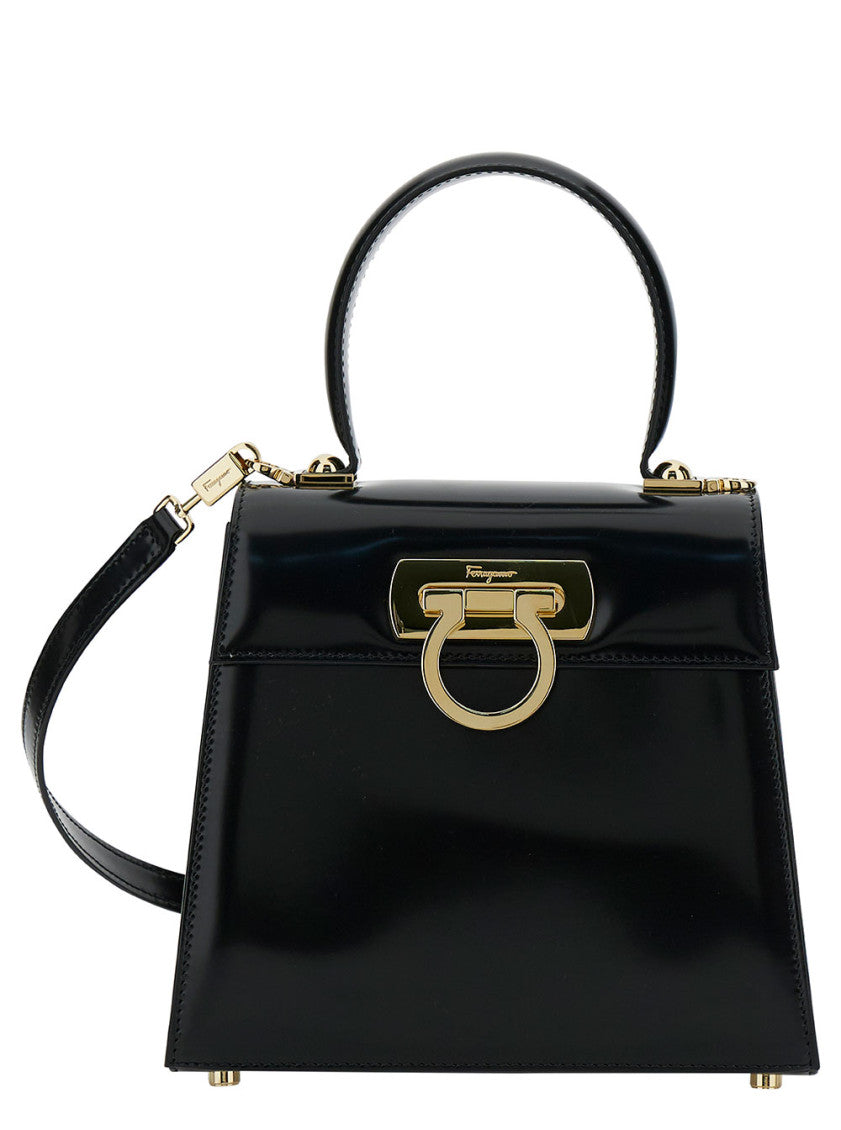 Black Gancini Small Satchel 1