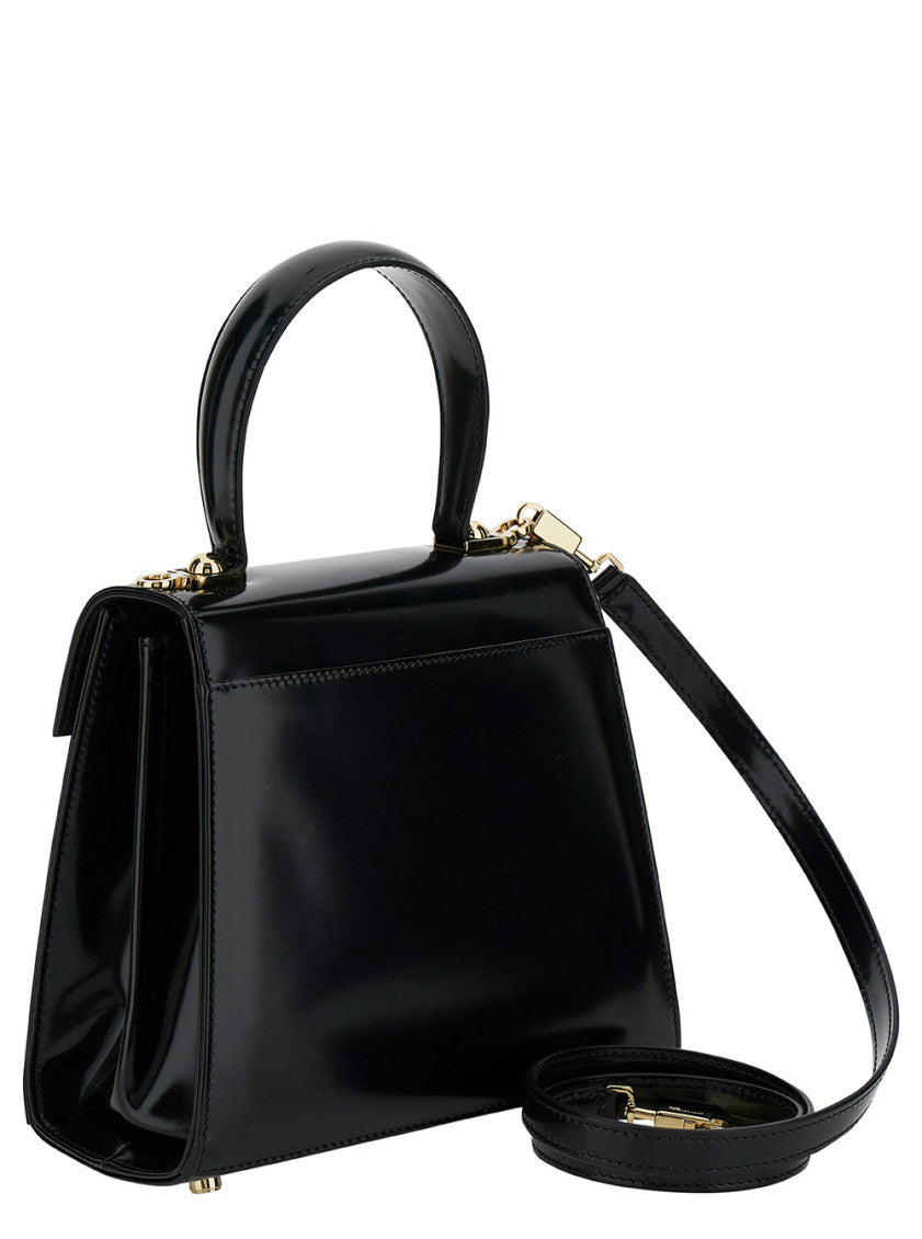 Black Gancini Small Satchel 2