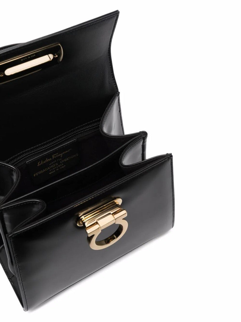 Black Gancini Small Satchel 3