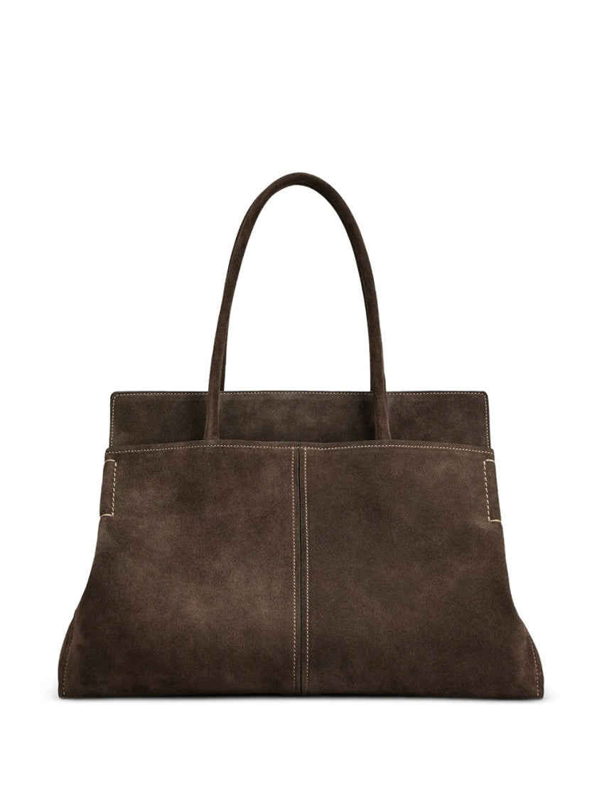 Brown Logo Medium Tote 3