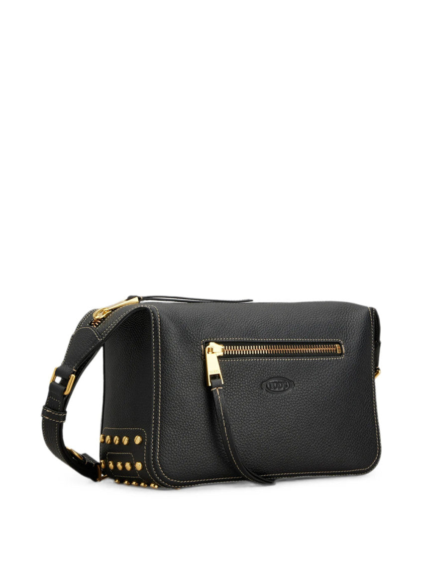 Black Metal Dots Mini Shoulder Bag 2