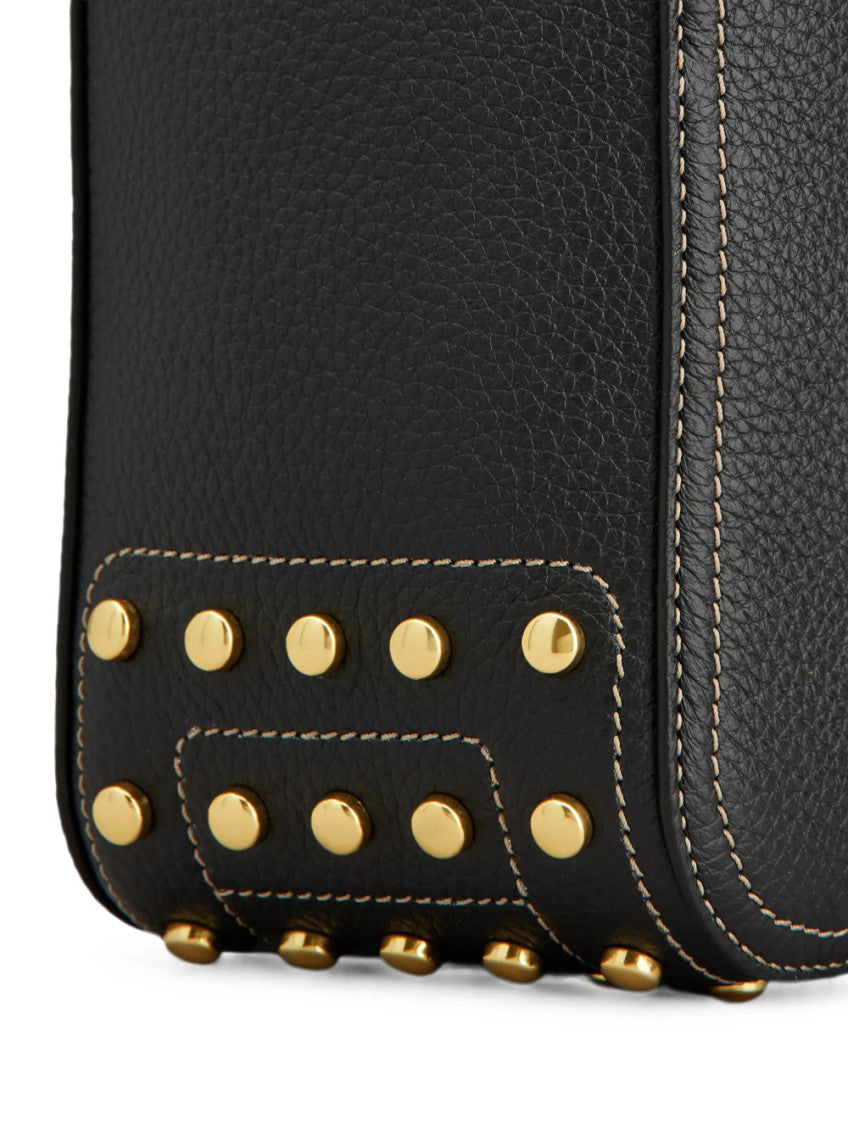 Black Metal Dots Mini Shoulder Bag 5
