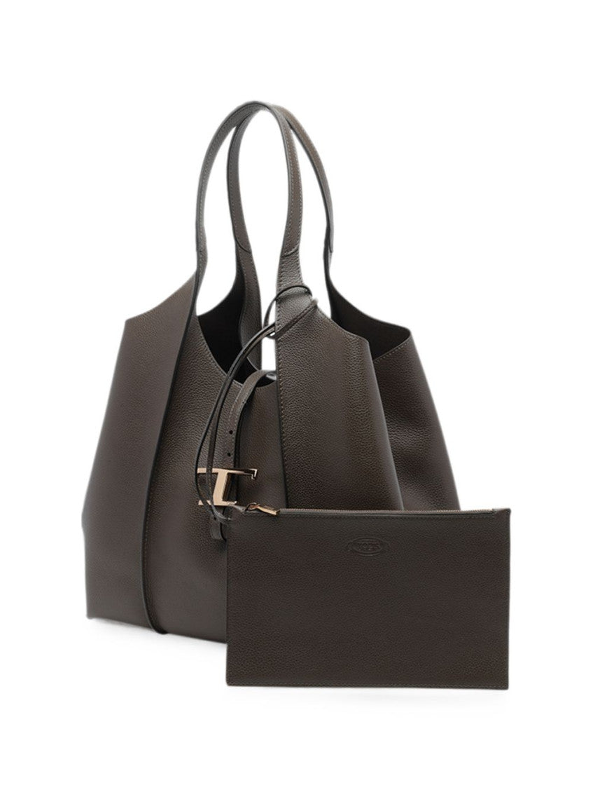 Dark Grey T Timeless Medium Tote 2