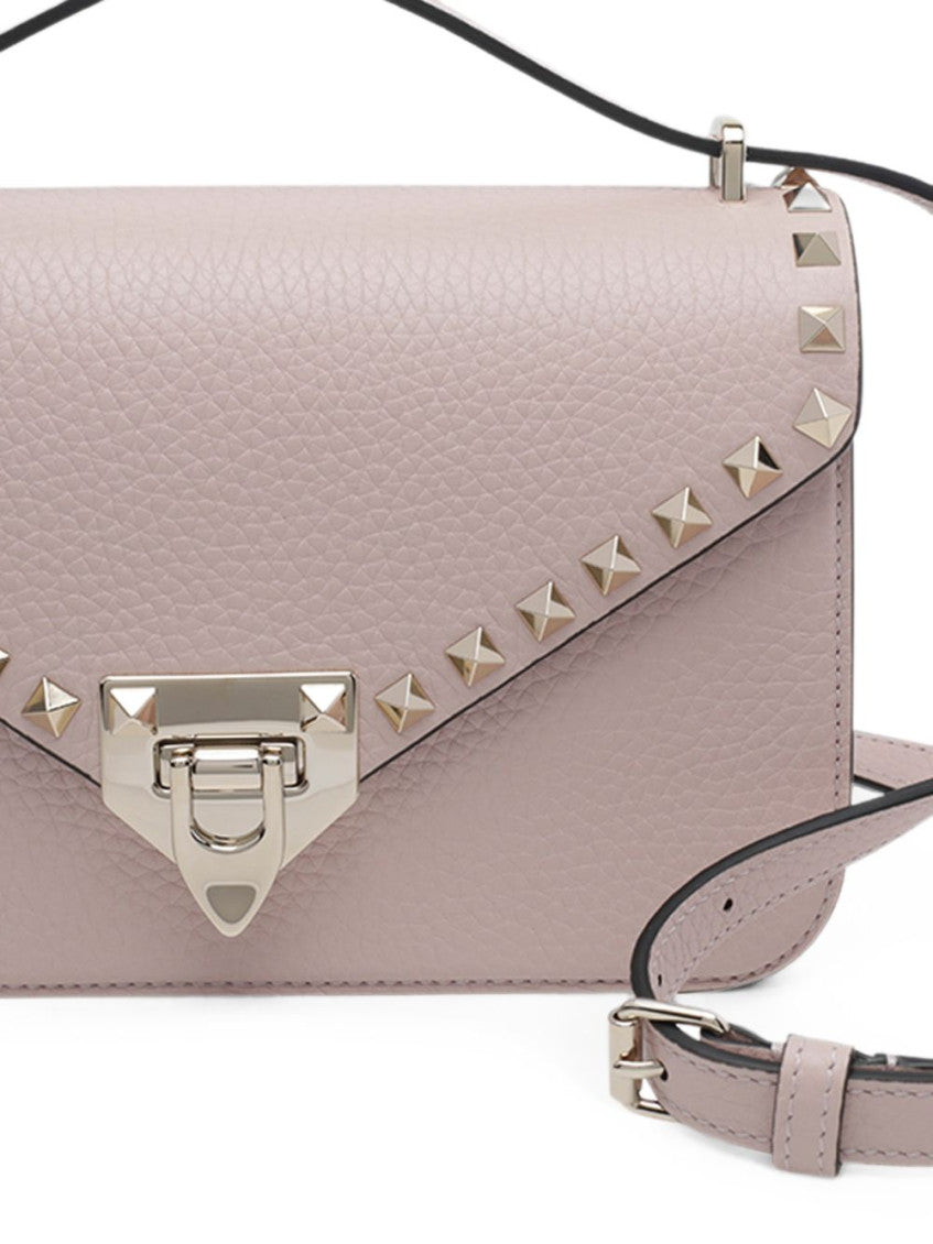 Pink Rockstud Small Shoulder Bag 4