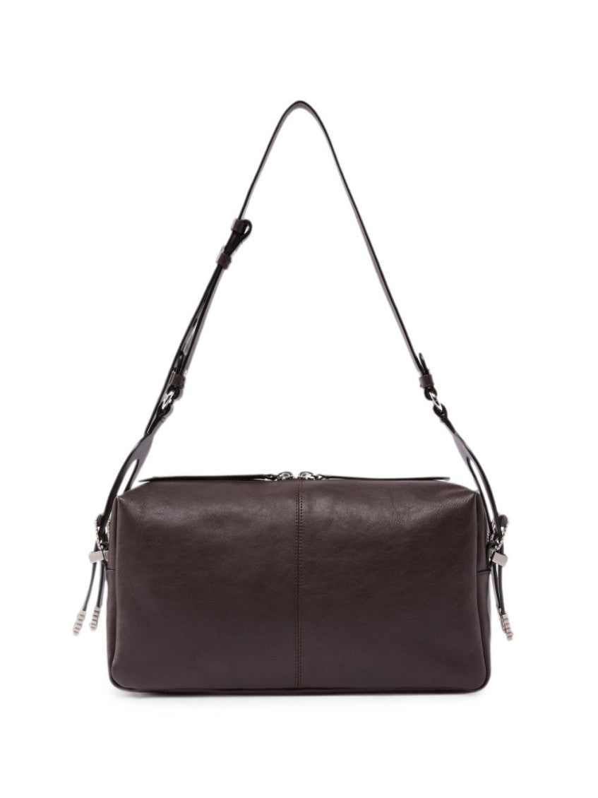 Dark Brown Keeper Medium Shoulder Bag 1
