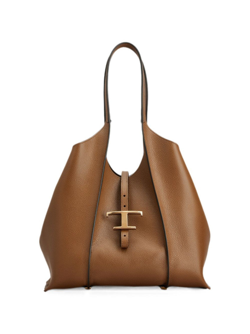 Brown T Timeless Small Tote 1