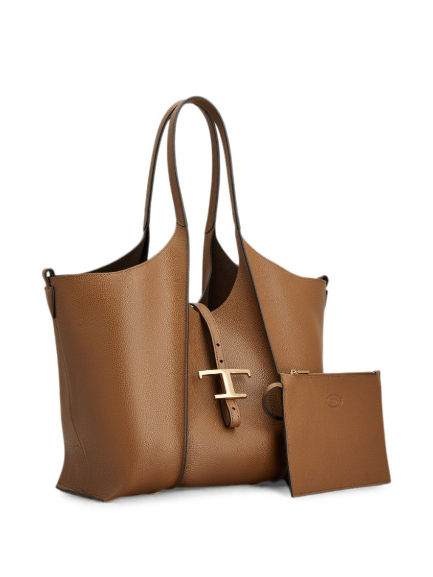 Brown T Timeless Small Tote 2