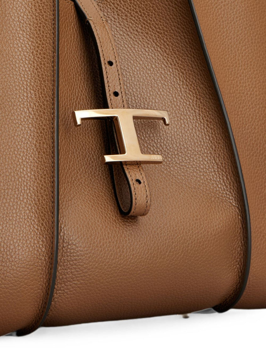 Brown T Timeless Small Tote 4