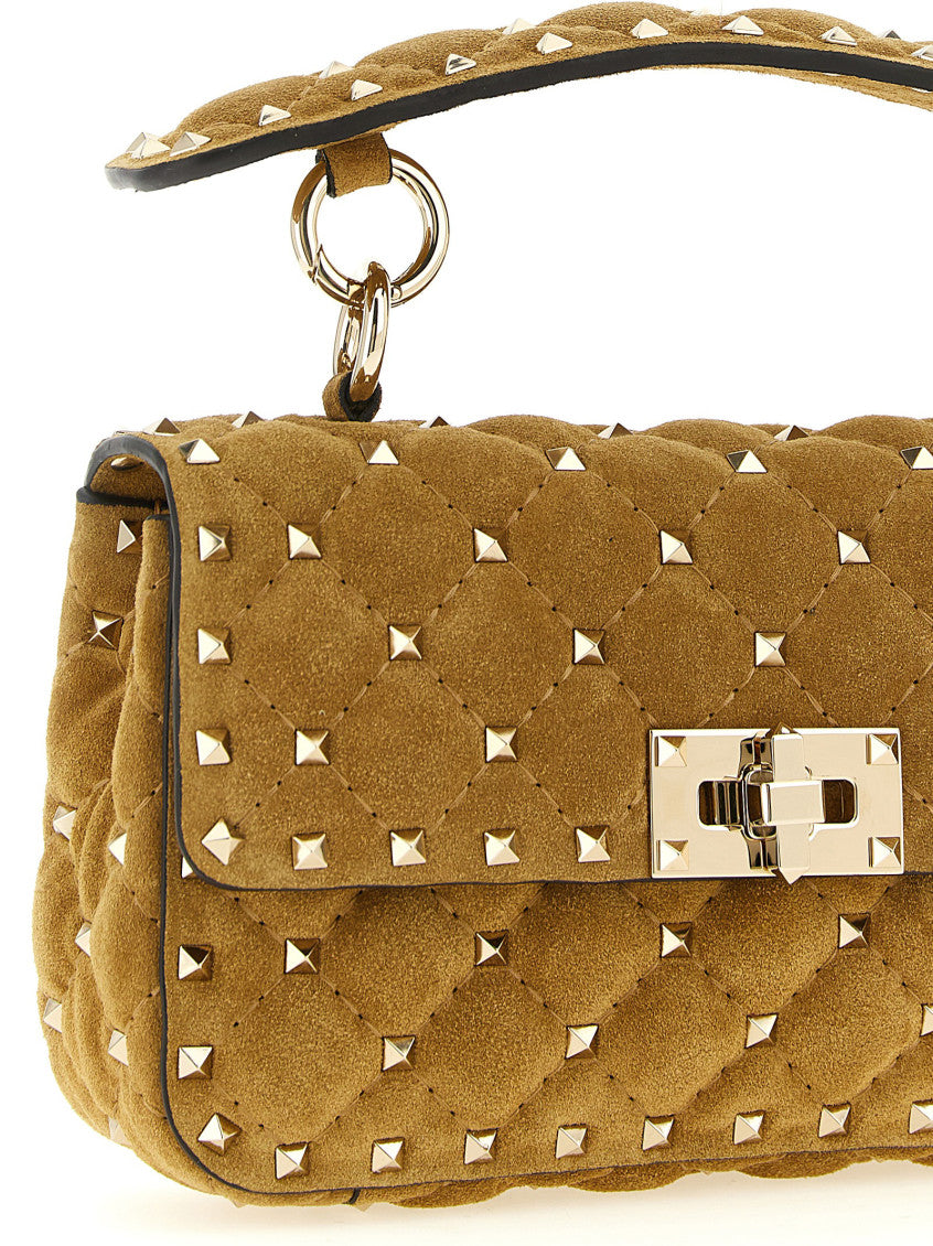 Beige Rockstud Small Crossbody Bag 3