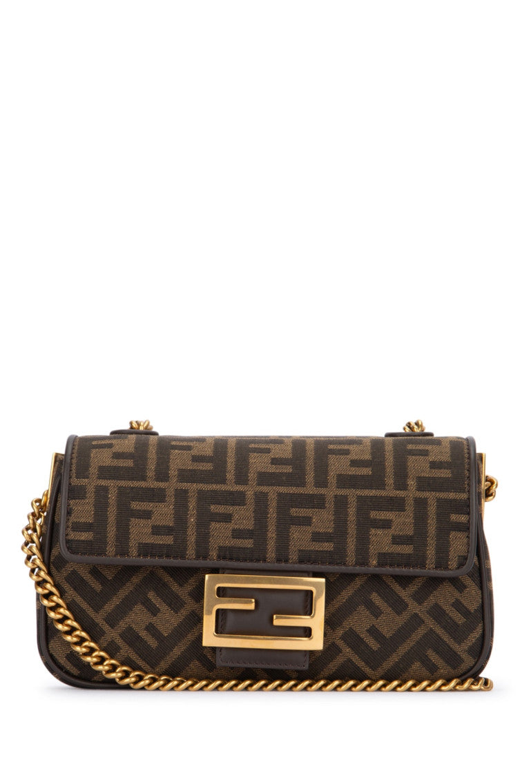 Brown Baguette mini shoulder bag 1