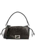 Black Baguette Medium Shoulder Bag 1
