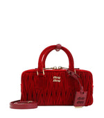 Cherry Matelasse Mini Satchel 1