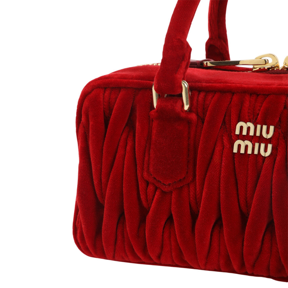 Cherry Matelasse Mini Satchel 3