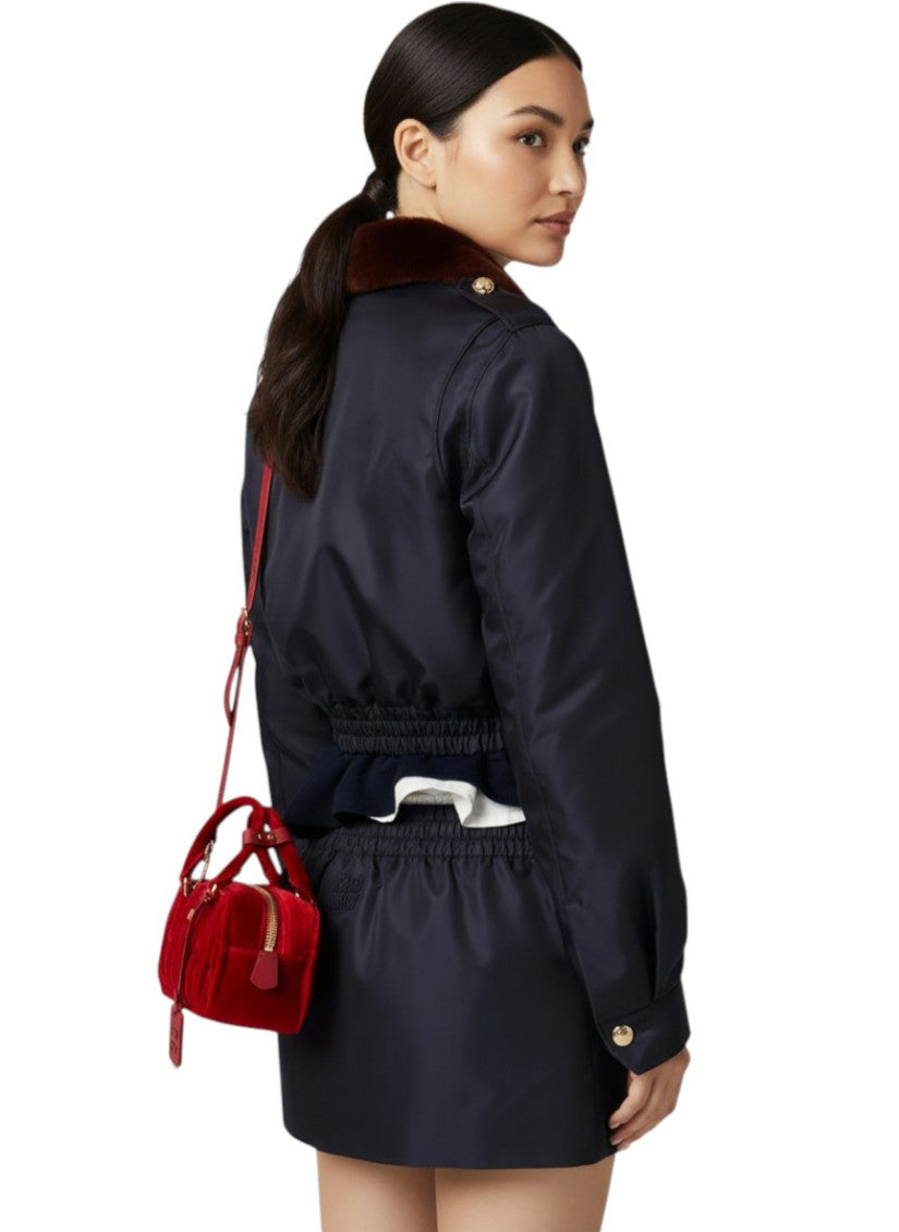 Cherry Matelasse Mini Satchel 5