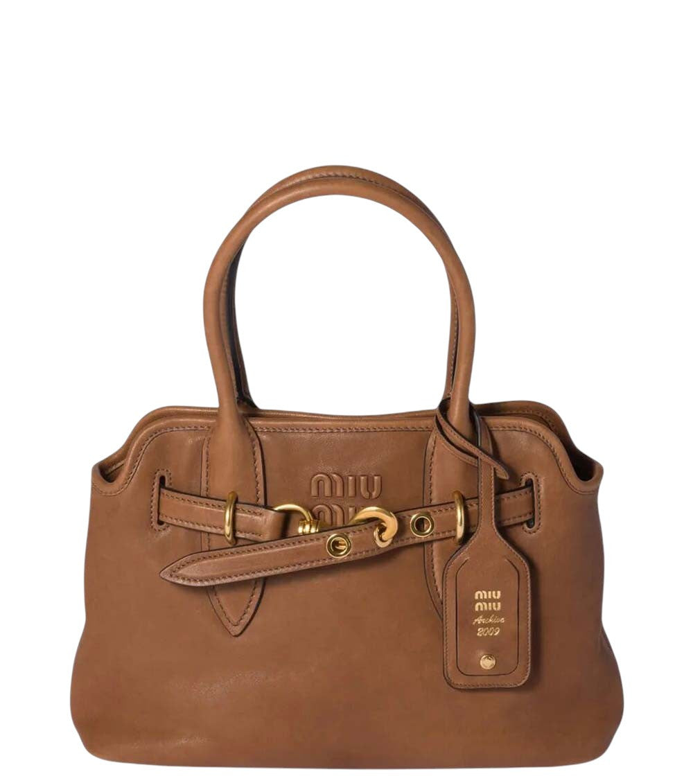 Brown Aventure Medium Shoulder Bag 1