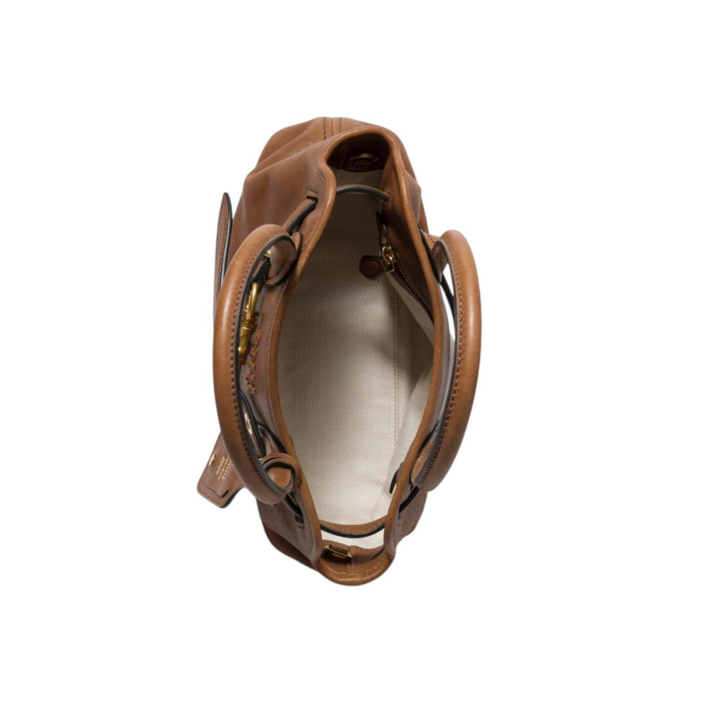Brown Aventure Medium Shoulder Bag 3