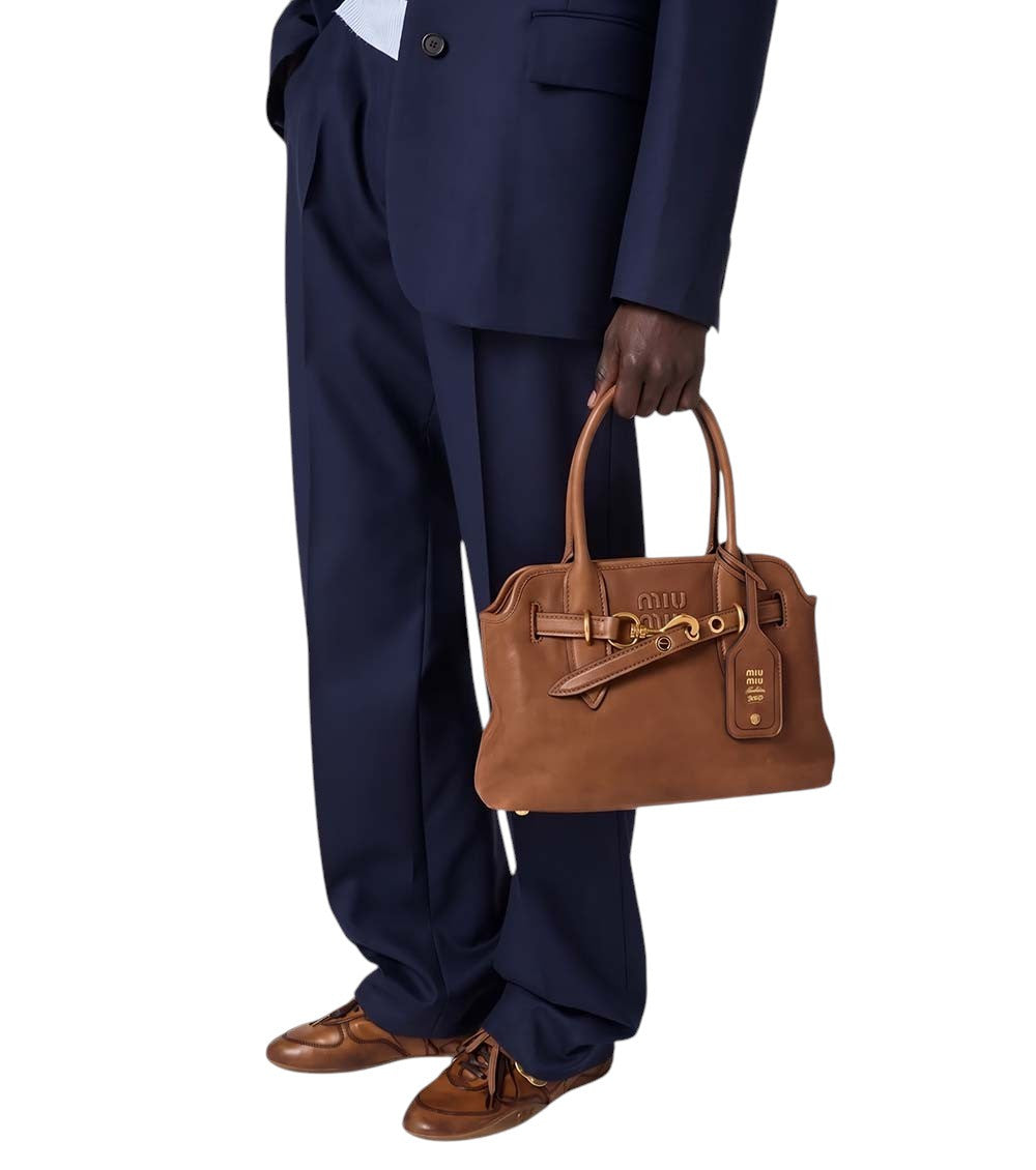 Brown Aventure Medium Shoulder Bag 5