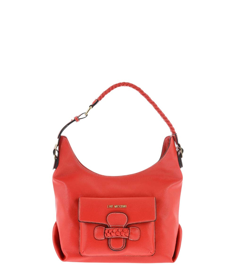 Red Logo Medium Shoulder Bag 1