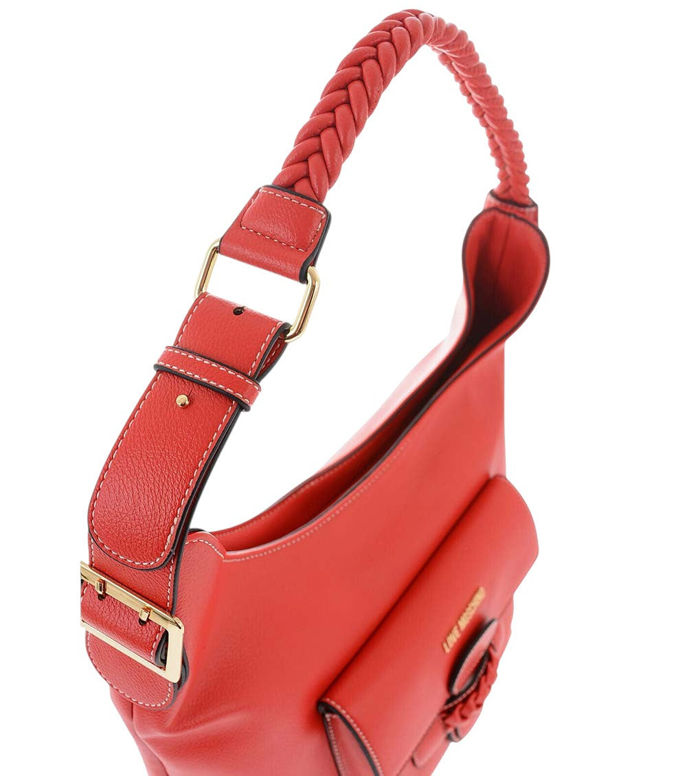 Red Logo Medium Shoulder Bag 4