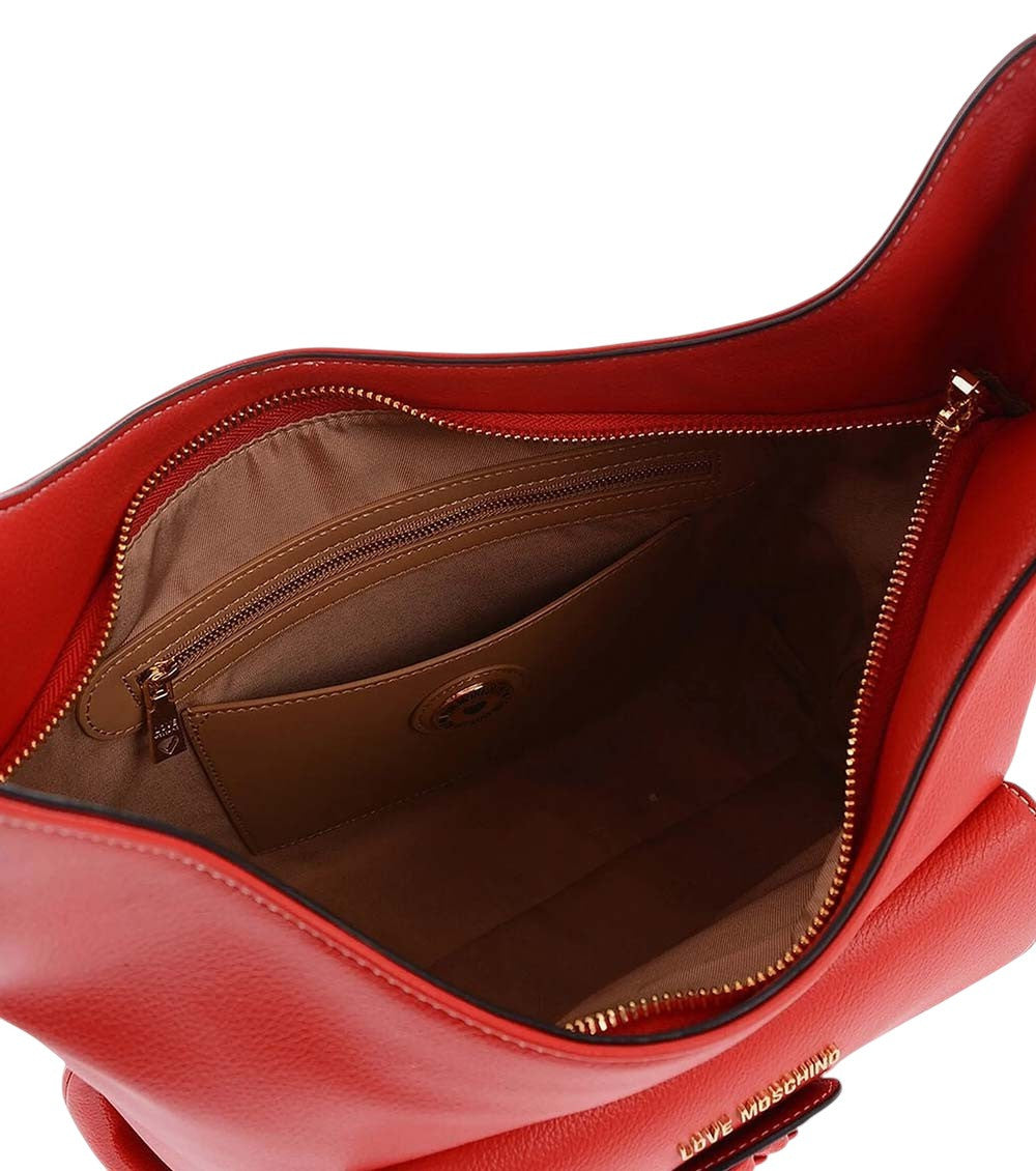 Red Logo Medium Shoulder Bag 5