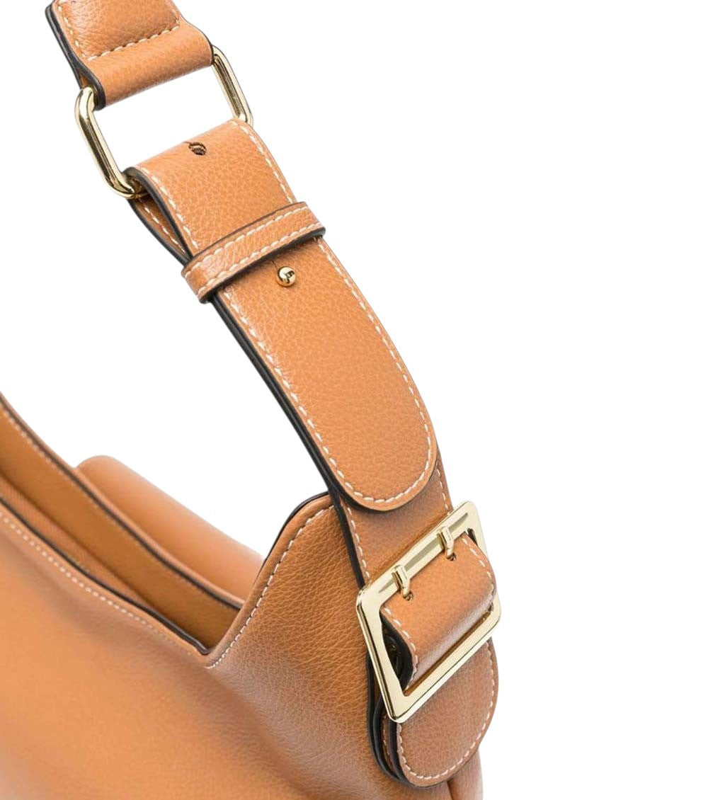 Brown Logo Medium Shoulder Bag 4