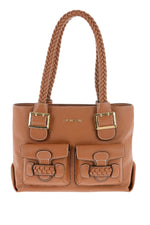 Brown Logo Medium Tote 1