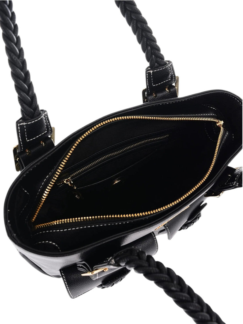 Black Logo Medium Tote 3