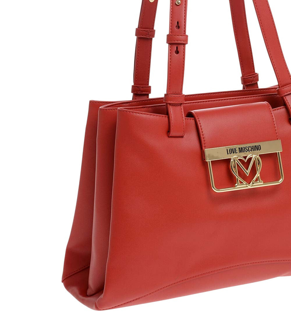 Red Logo Large Tote 4