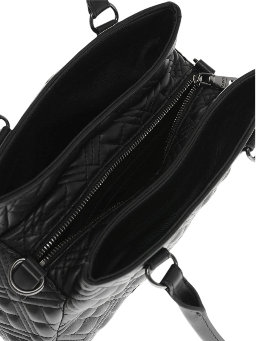 Black Logo Small Tote 4