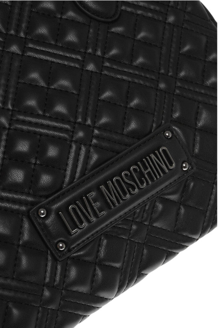 Black Logo Small Tote 5