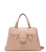 Pink Heart Logo Medium Satchel 1