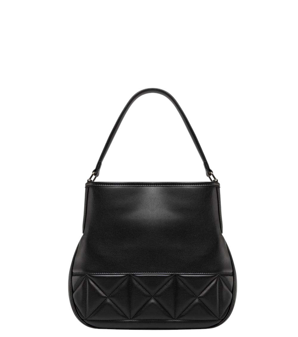 Black Logo Medium Shoulder Bag 2