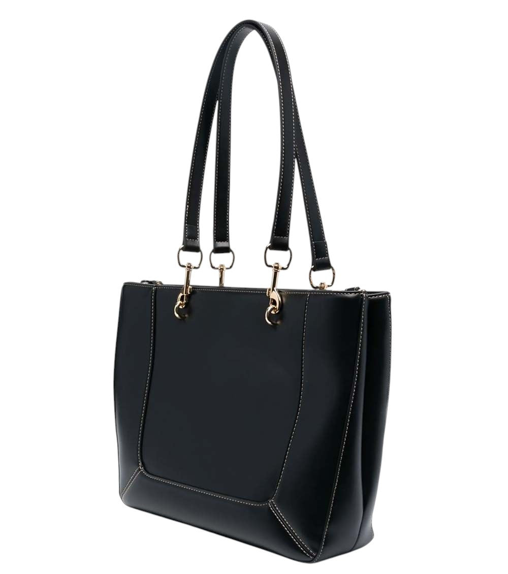 Black Logo Medium Tote 2