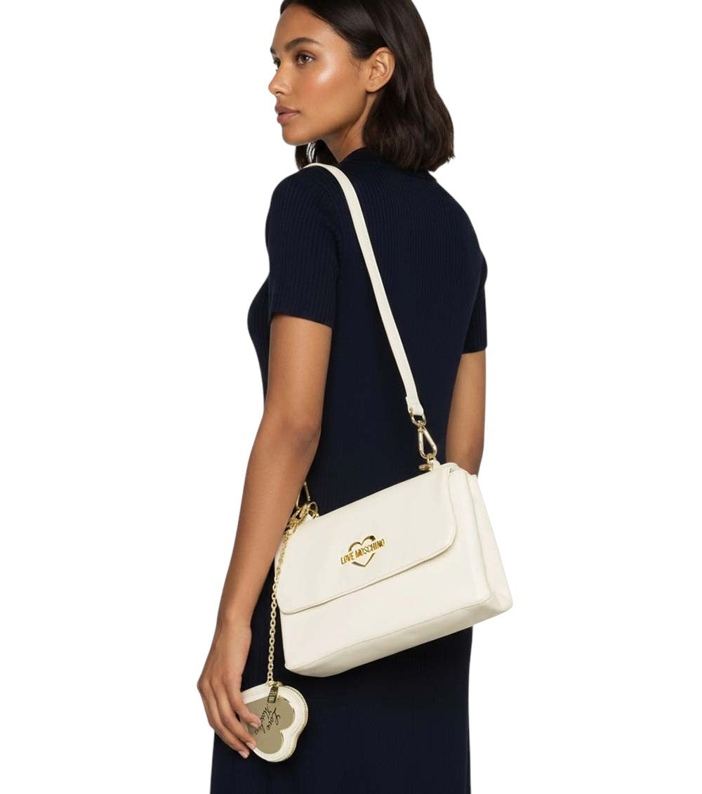 White Logo Small Satchel 5