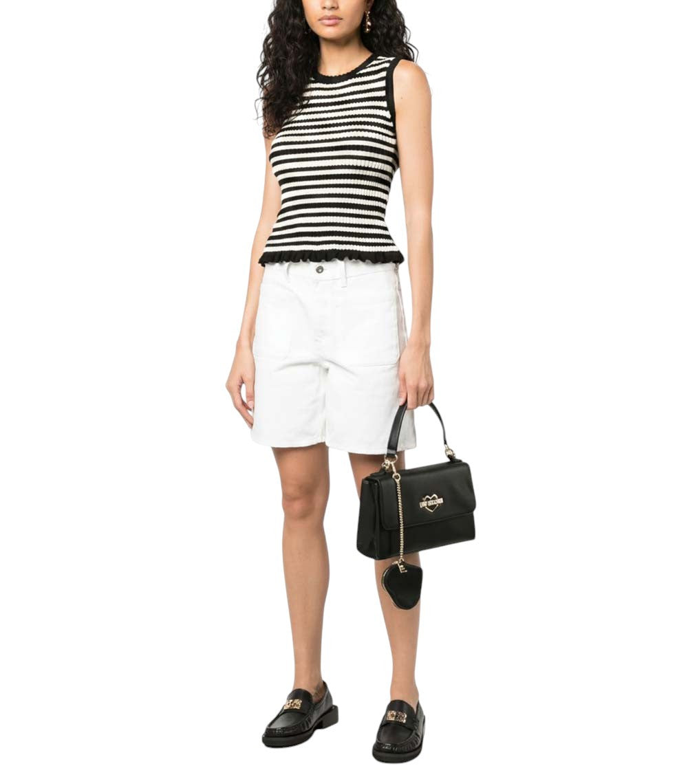 Black Logo Small Satchel 5