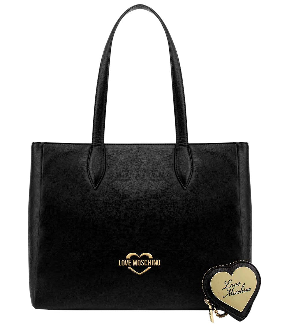 Black Heart Logo Large Tote 1