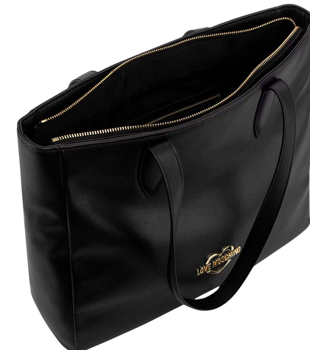 Black Heart Logo Large Tote 3