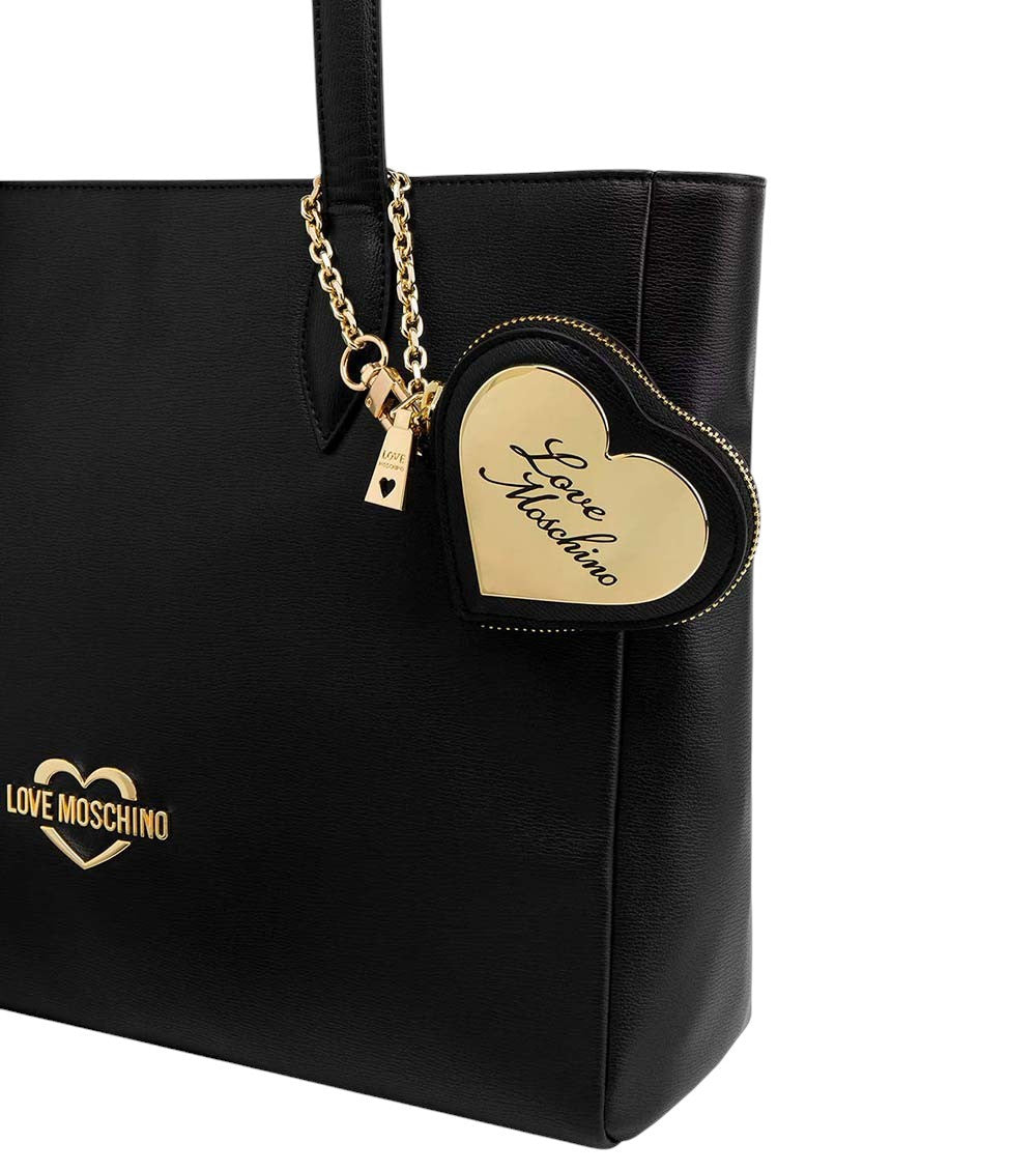 Black Heart Logo Large Tote 4