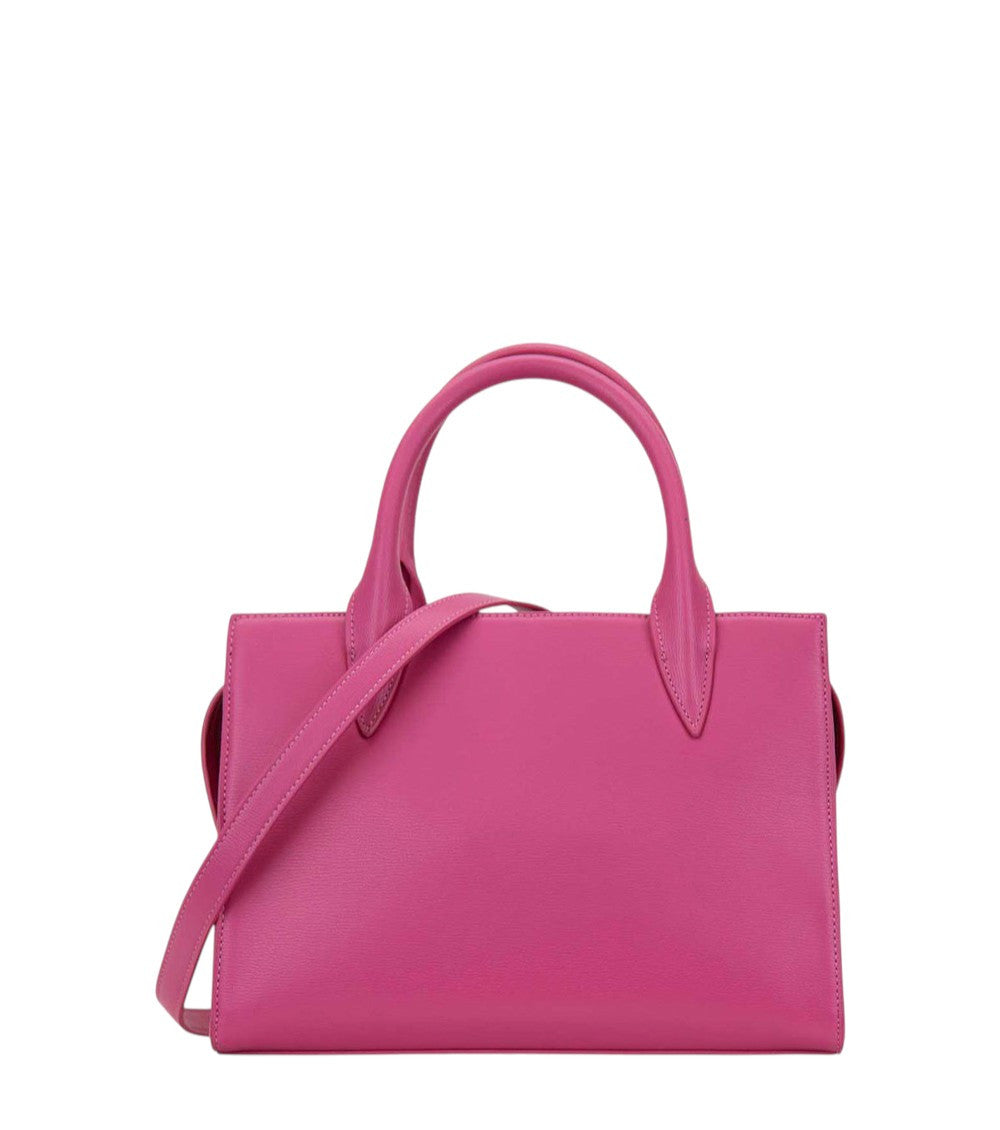 Pink Heart Logo Small Satchel 2