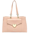 Beige Heart Logo Large Tote 1