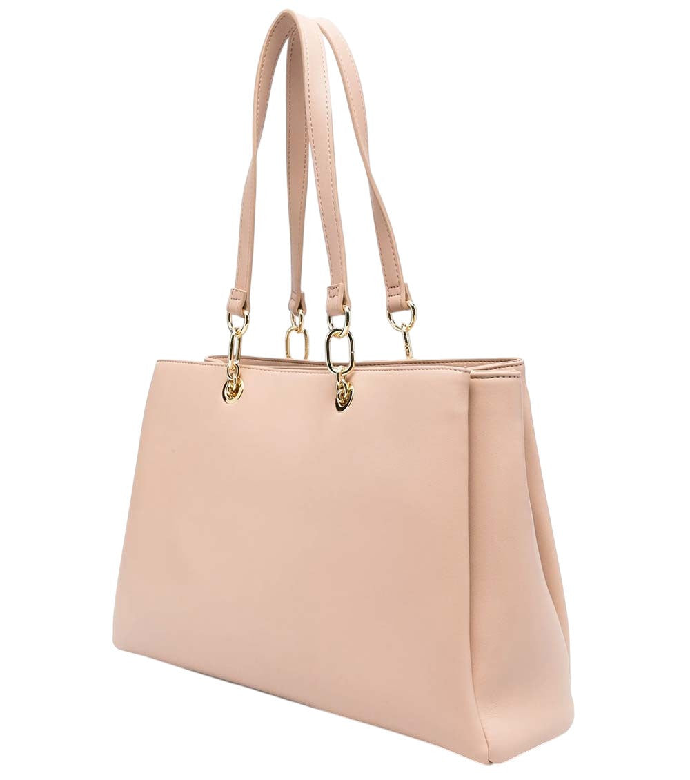Beige Heart Logo Large Tote 2